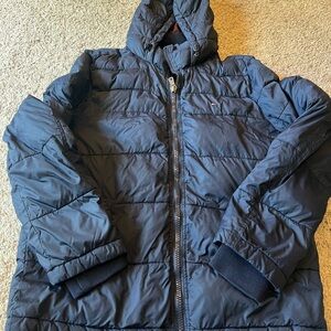Tommy Hilfiger Blue Puffer Jacket with Hood